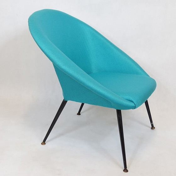 Image 1 of Paar vintage metalen fauteuils Eva Club, Polen 1960