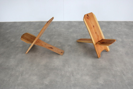 Image 1 of 2x brutalist palaver stoelen 