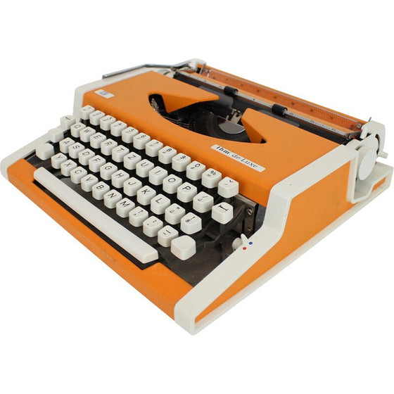 Image 1 of Vintage typemachine "tbm de Luxe" van Unis, Bosnië 1985