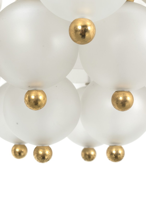 Image 1 of Kinkeldey Frosted Globes Pendant Lamp Belvedere Kristall
