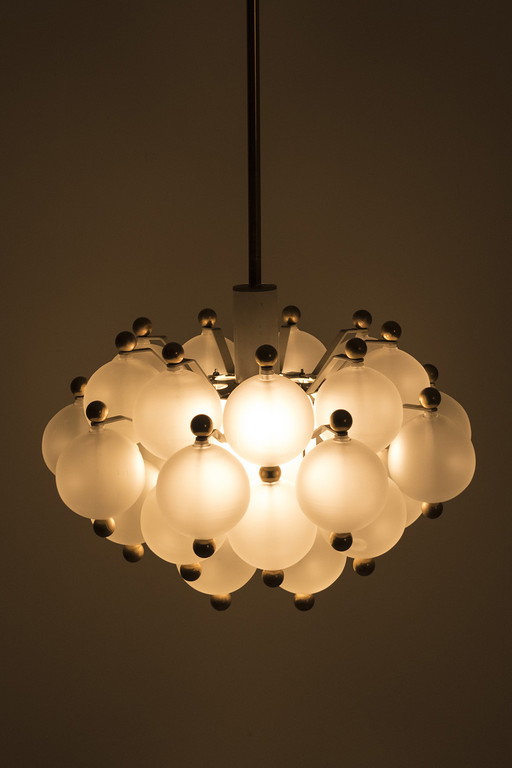Kinkeldey Frosted Globes Pendant Lamp Belvedere Kristall