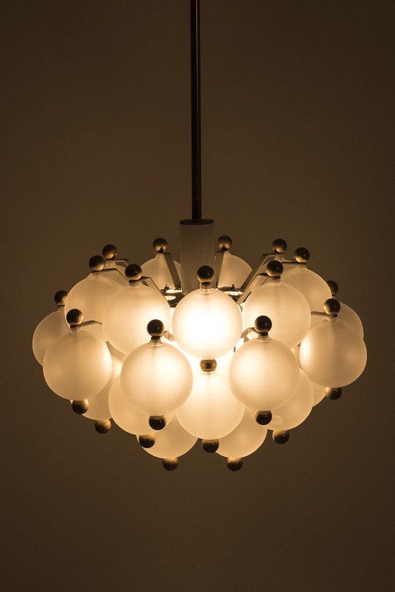 Image 1 of Kinkeldey Frosted Globes Pendant Lamp Belvedere Kristall