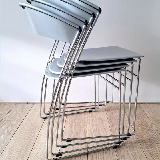 Image 1 of 4x Design Stoelen Juliette Van Baleri Italia By Hannes Wettstein