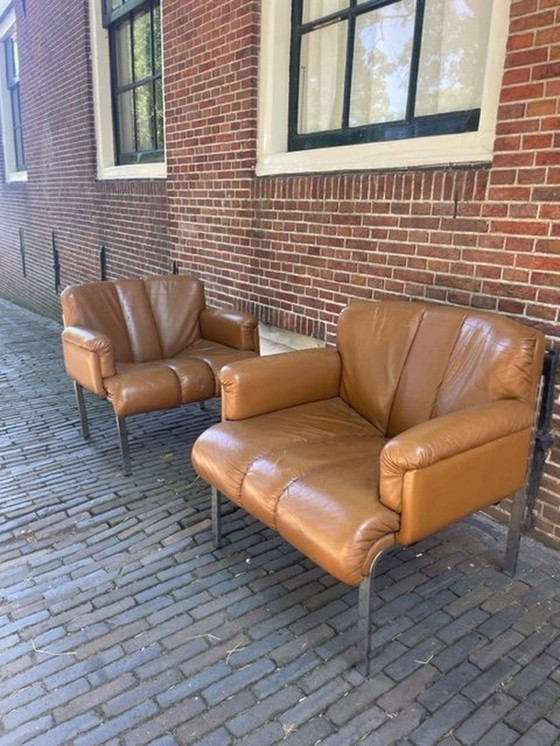 Image 1 of 2x Girsberger Eurochairs, Hans Eichenberger