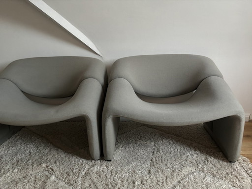 2x Pierre Paulin Groovy Loungestoel Artifort