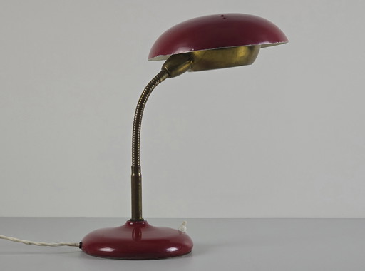 Vintage 1950S Mid Century Moderne Bureaulamp.