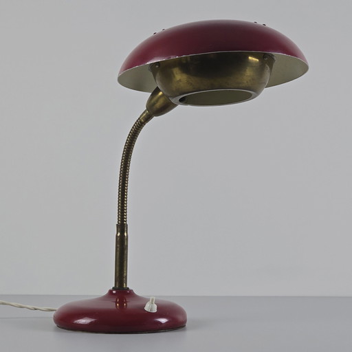 Vintage 1950S Mid Century Moderne Bureaulamp.