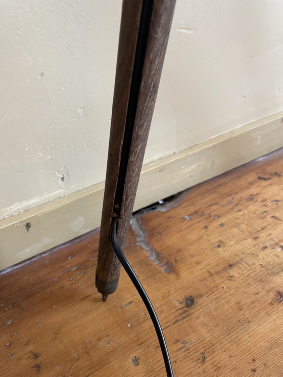 Image 1 of Industriele Staande Lamp Vloerlamp Op Oud Statief Frans