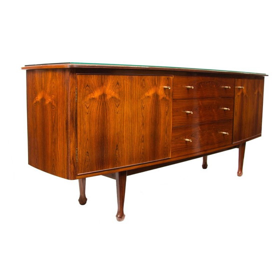 Image 1 of Vintage palissander dressoir van Andrew J Milne, 1950