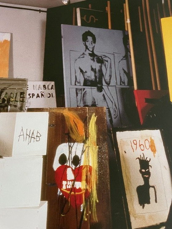 Image 1 of Jean Michel Basquiat (1960-1988), Basquiat In His Great Jones Street Studio, New York,1987, Adagp, Parijs/Ars, New York 2013,.