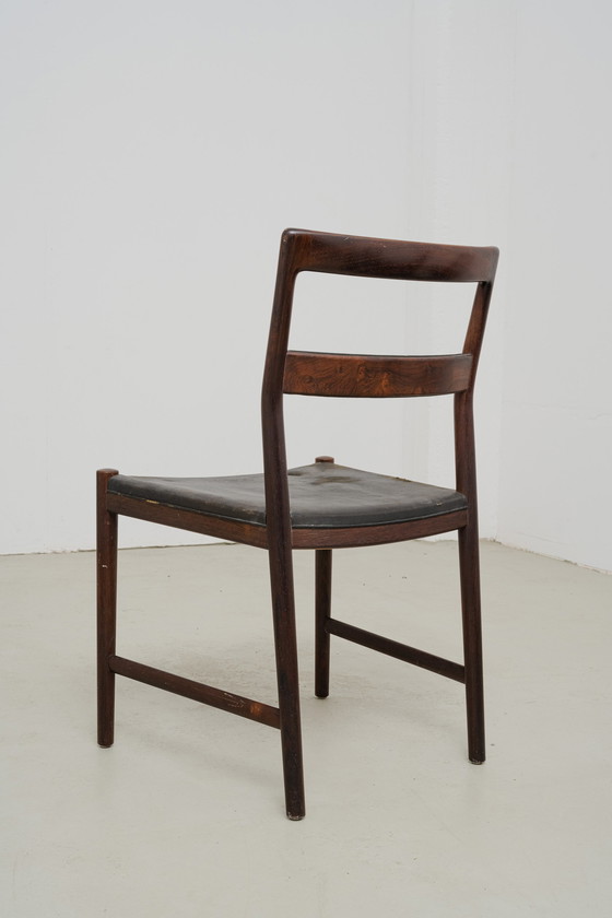 Image 1 of 6x eetkamerstoelen van Helge Vestergaard Jensen, gemaakt door Peder Pedersen