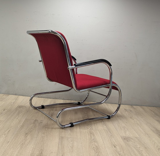 Image 1 of 2x Gebr van der stroom dutch originals model schuitema ps 55 fauteuil