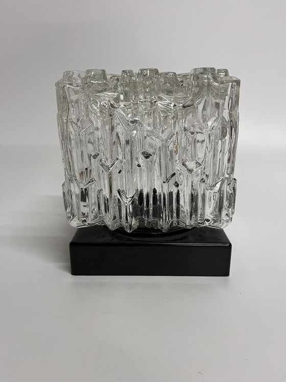 Image 1 of 2X Mid Century Plafonnière Glas