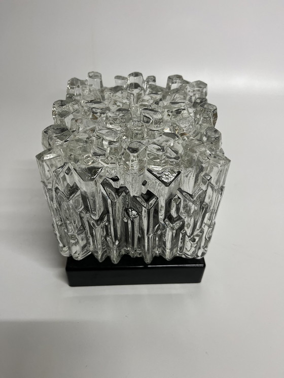 Image 1 of 2X Mid Century Plafonnière Glas