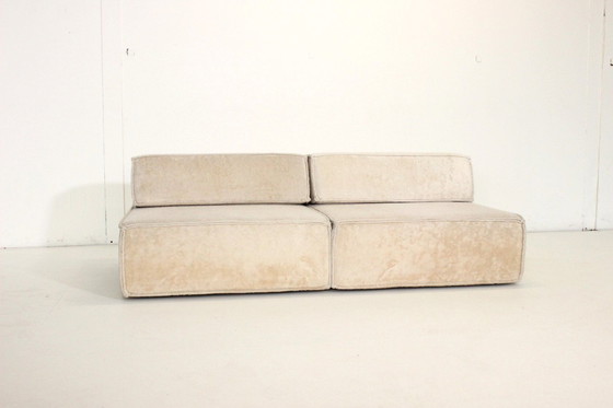 Image 1 of Cor Trio Sofa Fauteuil Element Teddy Stoffen Bank Module Leder