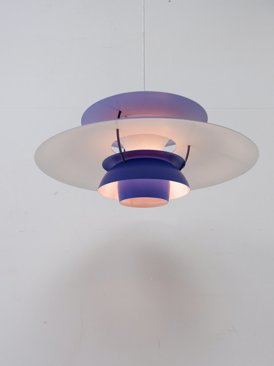 Image 1 of Louis Poulsen PH5 hanglamp blauw