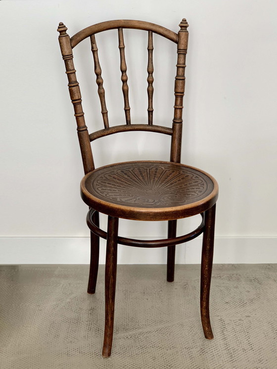 Image 1 of 4x Jacob & Josef Kohn Wien café bistro stoelen