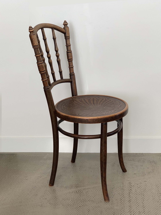 Image 1 of 4x Jacob & Josef Kohn Wien café bistro stoelen