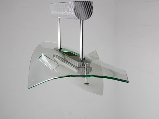 Image 1 of Sothis Italia Plafondlamp Vintage 80er jaren  Murano glas 