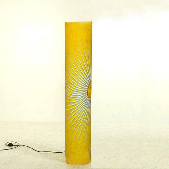 Image 1 of Prachtige "Sun" vloerlamp uit de jaren 90 van Piero Fornasetti voor Antonangeli