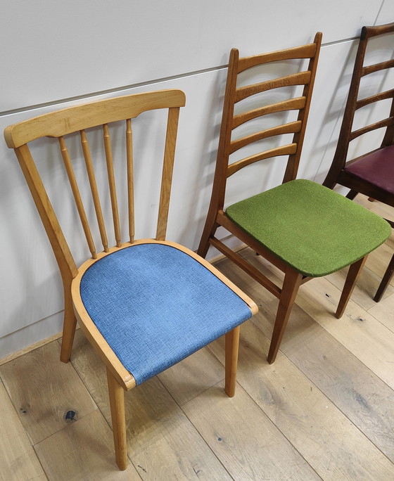 Image 1 of 4x Mid Century Deense stoelen