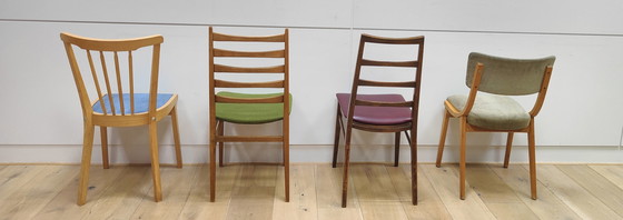 Image 1 of 4x Mid Century Deense stoelen