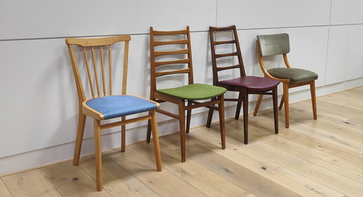 4x Mid Century Deense stoelen