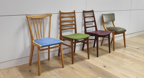 Image 1 of 4x Mid Century Deense stoelen