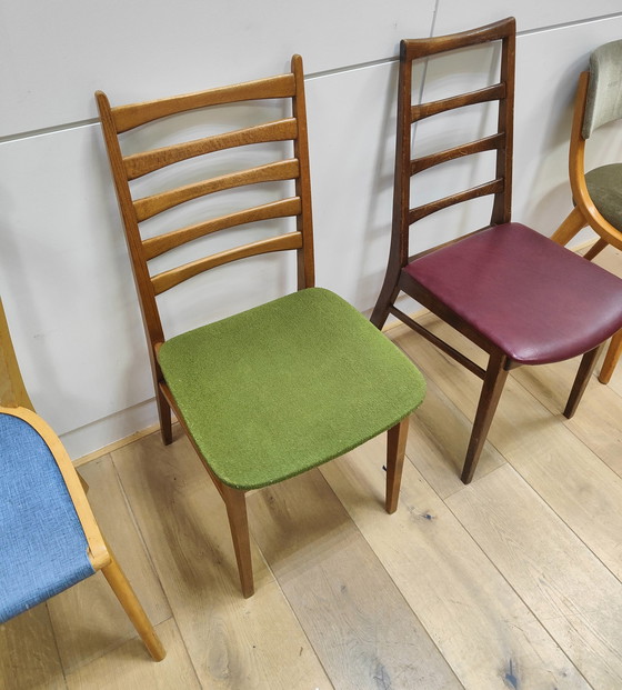 Image 1 of 4x Mid Century Deense stoelen