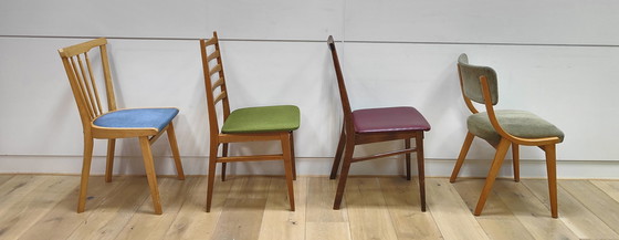 Image 1 of 4x Mid Century Deense stoelen