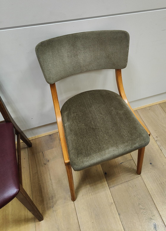 Image 1 of 4x Mid Century Deense stoelen