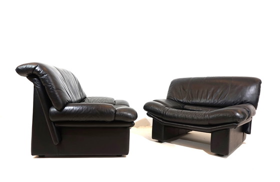 Image 1 of Nicoletti Salotti Ambassador leren fauteuil set van 2 voor Avanti