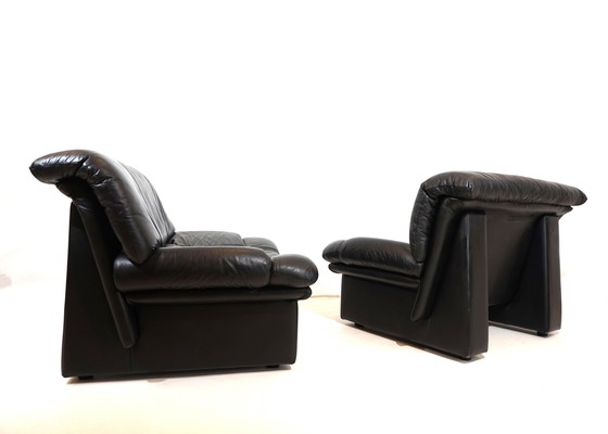 Image 1 of Nicoletti Salotti Ambassador leren fauteuil set van 2 voor Avanti