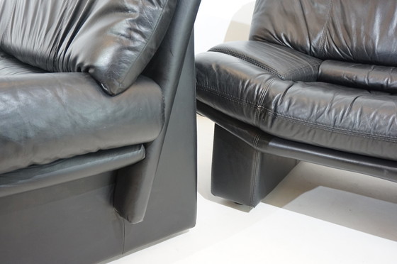 Image 1 of Nicoletti Salotti Ambassador leren fauteuil set van 2 voor Avanti