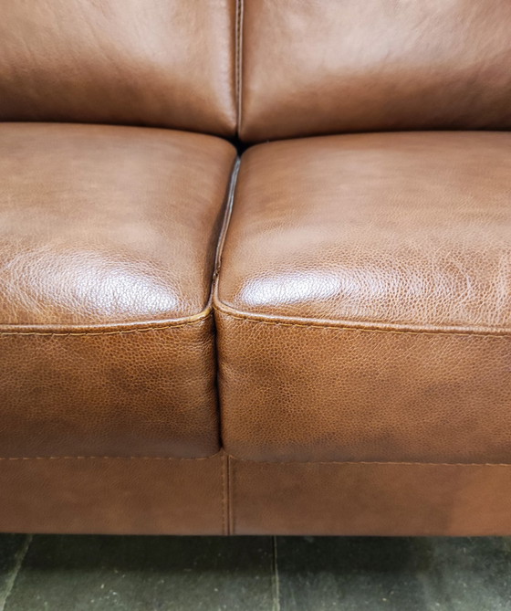 Image 1 of Leren 2-zits design bankje (160 cm)