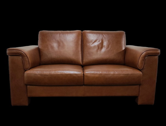 Image 1 of Leren 2-zits design bankje (160 cm)