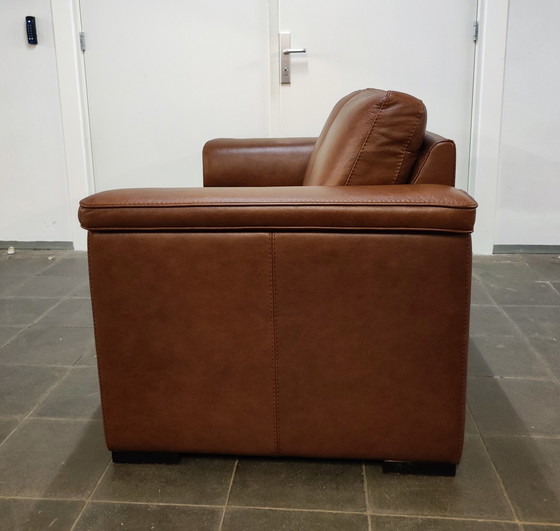 Image 1 of Leren 2-zits design bankje (160 cm)