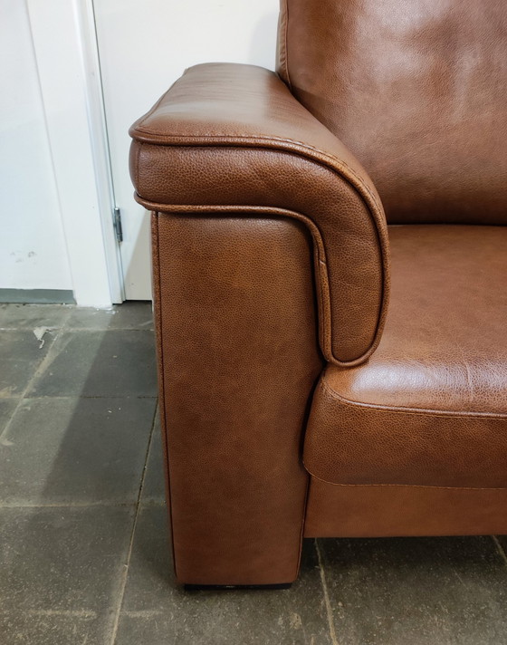 Image 1 of Leren 2-zits design bankje (160 cm)