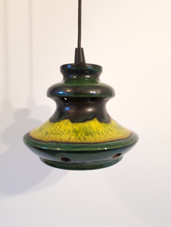 Image 1 of Vintage keramieke hanglamp