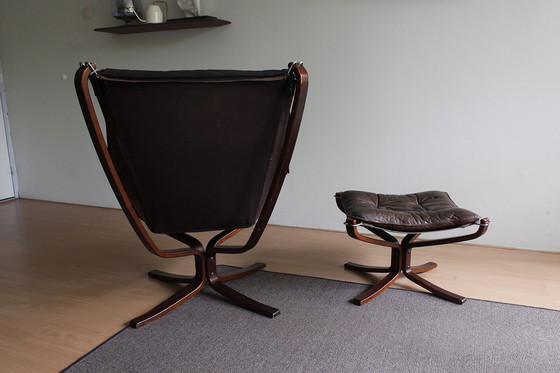 Image 1 of 2x Vatne Møbler Sigurd Ressell stoelen met hoge rugleuning