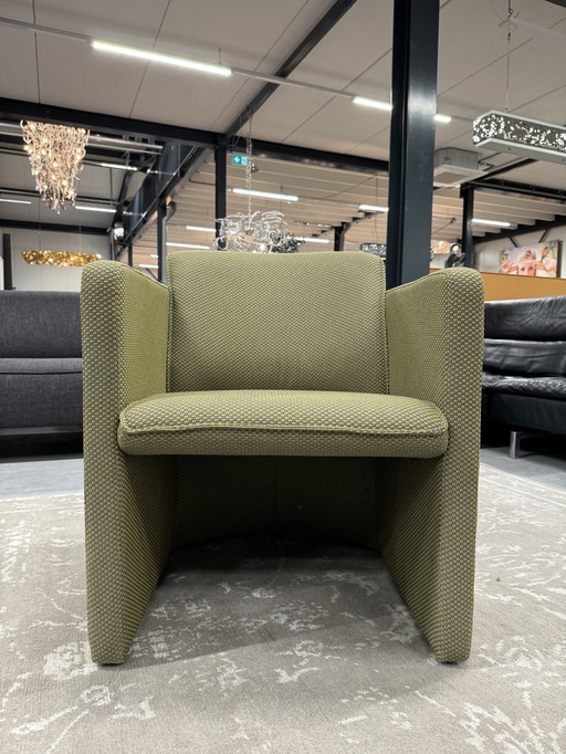 Evidence Leolux Saga Fauteuil groen stof