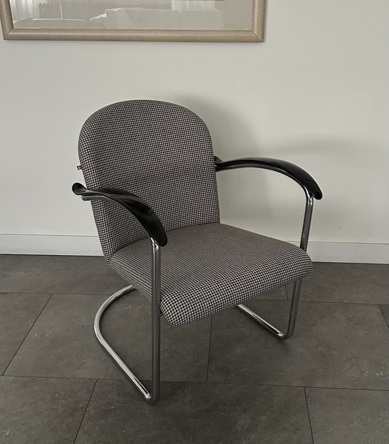 Image 1 of Gebr. van der stroom Dutch Original model 414 Gispen fauteuil