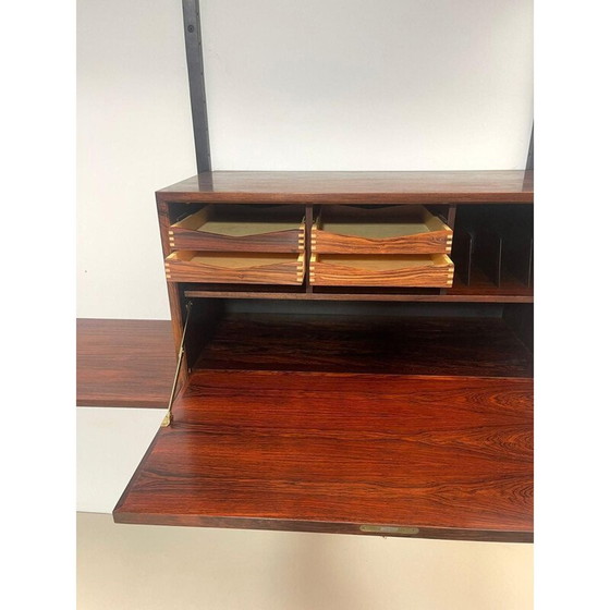 Image 1 of Vintage houten wandmeubel van Poul Cadovius, Denemarken 1960