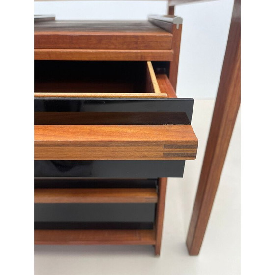 Image 1 of Vintage houten wandmeubel van Poul Cadovius, Denemarken 1960