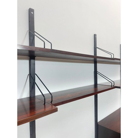 Image 1 of Vintage houten wandmeubel van Poul Cadovius, Denemarken 1960