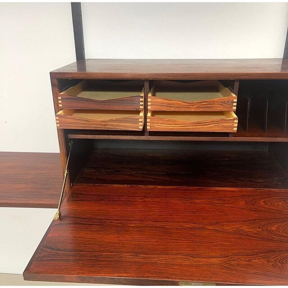 Image 1 of Vintage houten wandmeubel van Poul Cadovius, Denemarken 1960