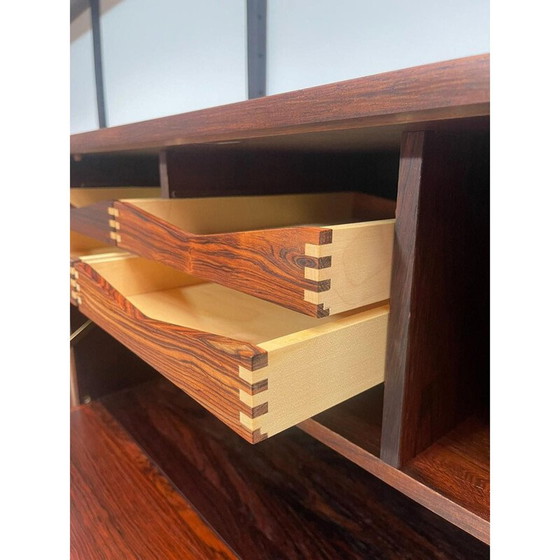 Image 1 of Vintage houten wandmeubel van Poul Cadovius, Denemarken 1960