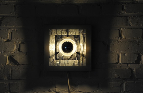 Image 1 of Aluminium 70S Brutalist Wandlamp