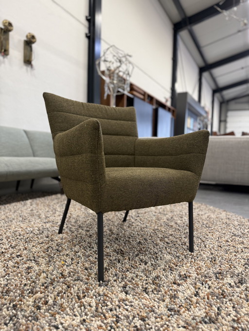 Label Vandenberg Cocoon Fauteuil Groen Berbero Stof 