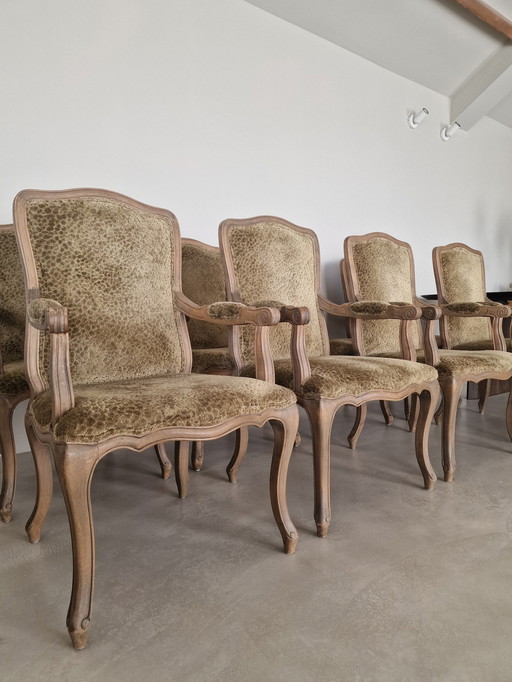 8x Louis Xv Stoelen